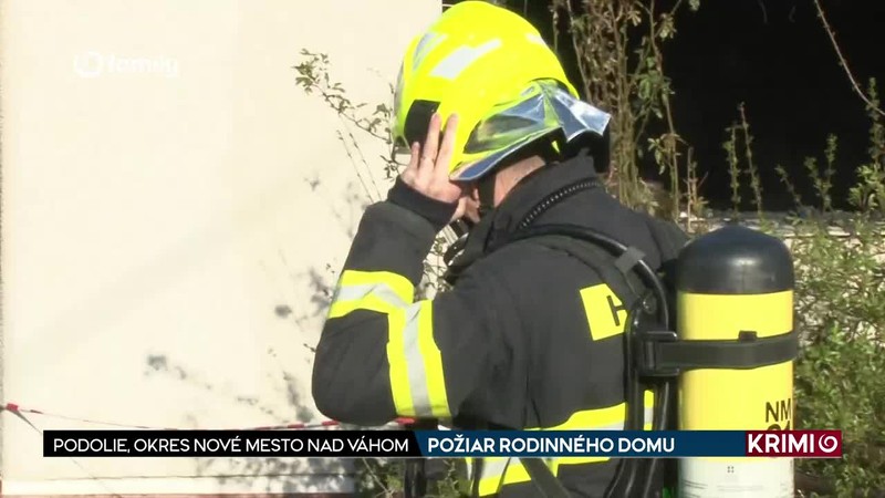 POŽIAR RODINNÉHO DOMU