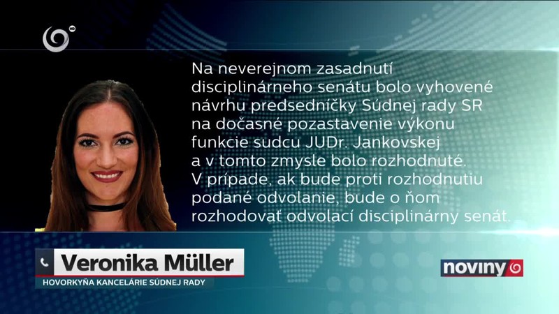 Monika Jankovská dosúdila