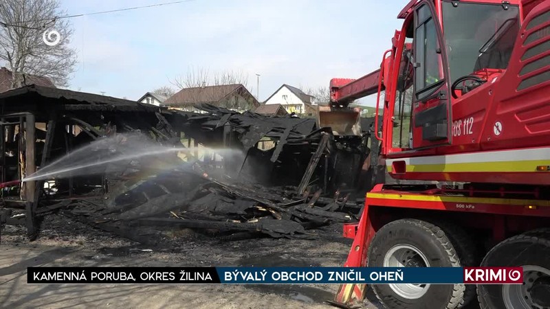 BÝVALÝ OBCHOD ZNIČIL OHEŇ