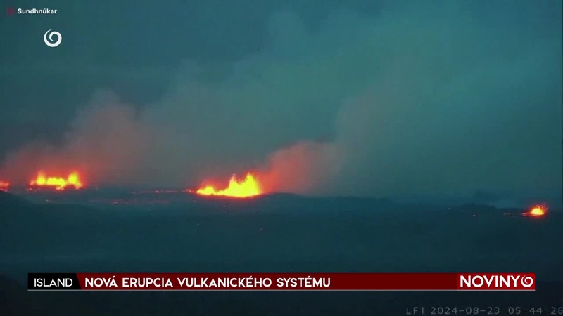 NOVÁ ERUPCIA VULKANICKÉHO SYSTÉMU