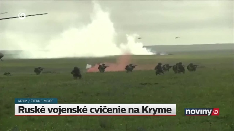 Ruské vojenské cvičenie na Kryme