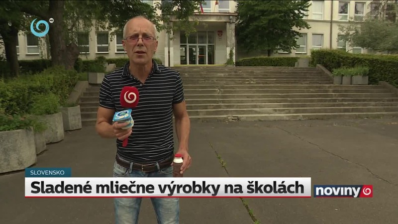 Sladené mliečne výrobky na školách