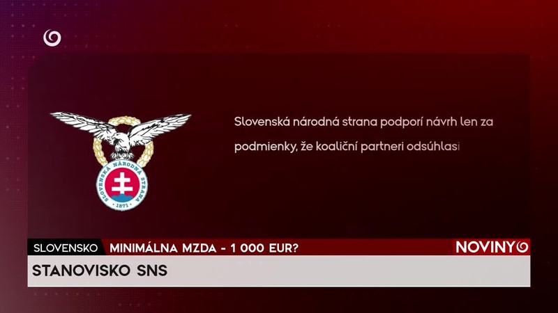 MINIMÁLNA MZDA - 1 000 EUR?