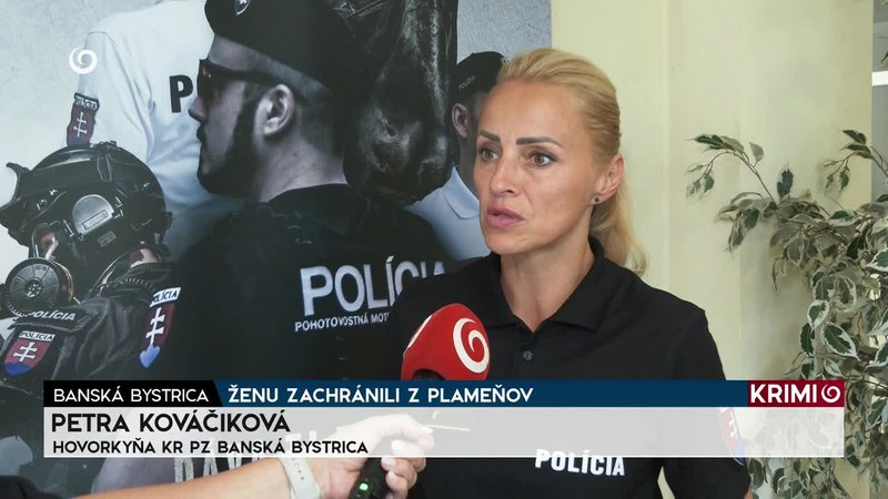 ŽENU ZACHRÁNILI Z PLAMEŇOV