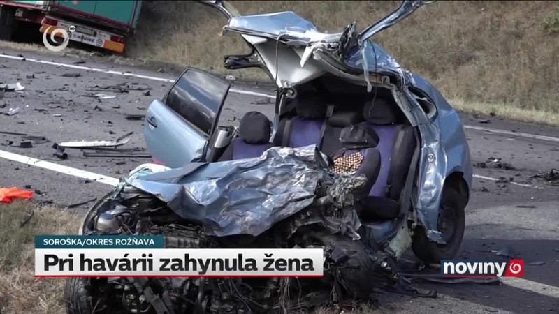 Pri havárii zahynula žena