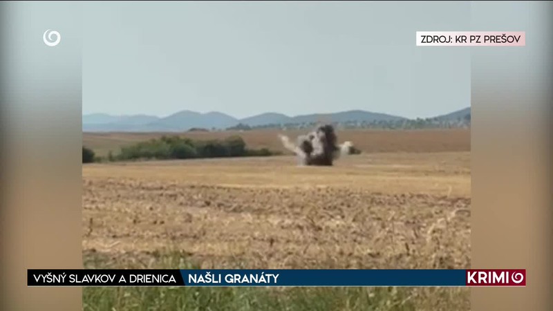 NAŠLI GRANÁTY // VYŠNÝ SLAVKOV A DRIENICA