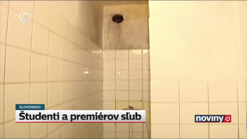 Študenti a premiérov sľub