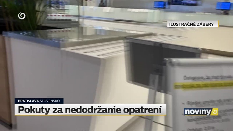 Pokuty za nedodržanie opatrení
