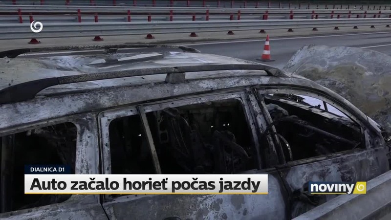 Auto začalo horieť počas jazdy