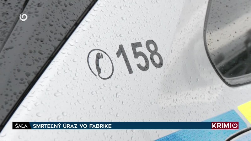 SMRTEĽNÝ ÚRAZ VO FABRIKE