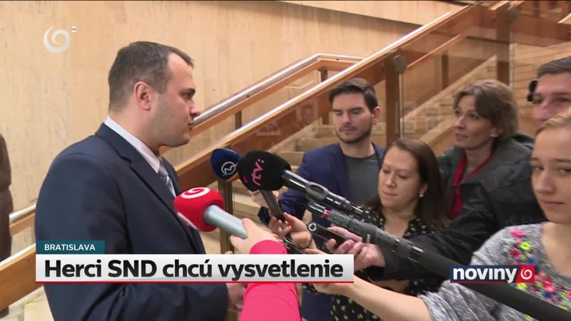 Herci SND chcú vysvetlenie