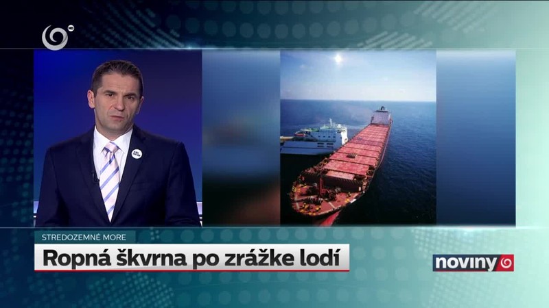 Ropná škvrna po zrážke lodí