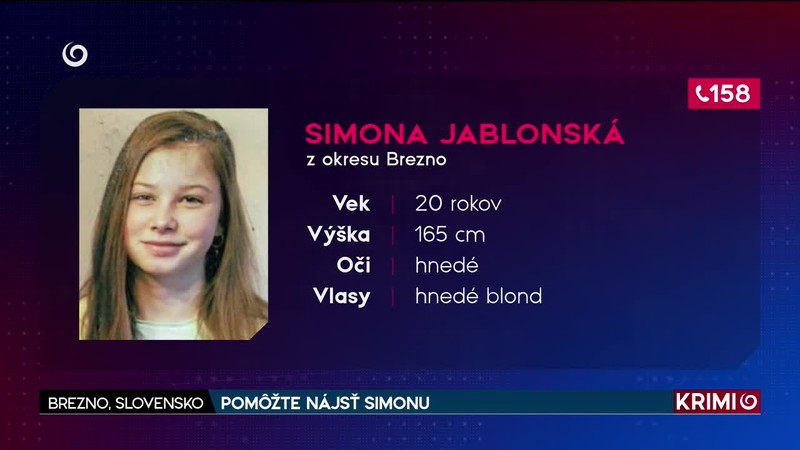POMÔŽTE NÁJSŤ SIMONU // BREZNO