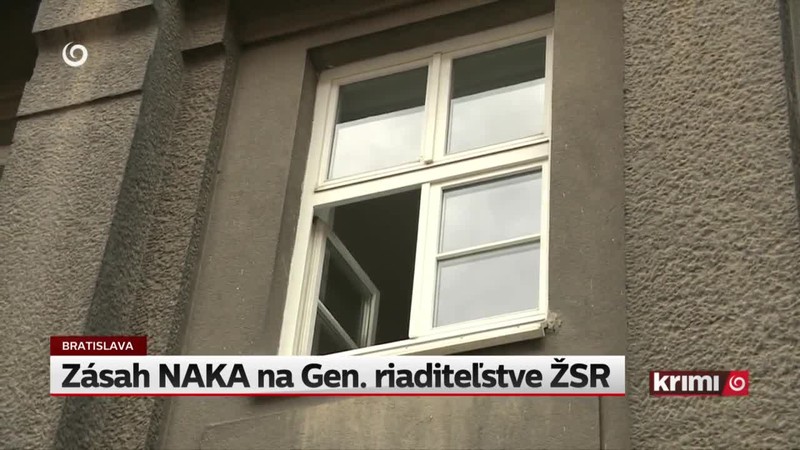 Zásah NAKA na Gen. riaditeľstve ŽSR