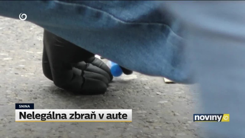 Nelegálna zbraň v aute