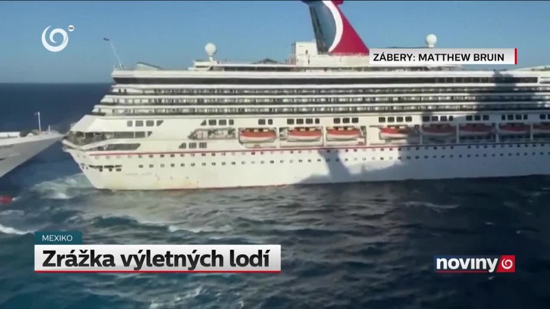 Zrážka výletných lodí