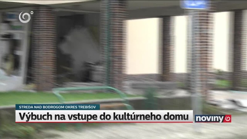 Výbuch na vstupe do kultúrneho domu