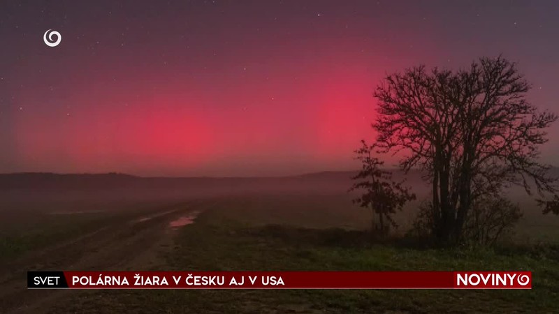 POLÁRNA ŽIARA V ČESKU AJ V USA