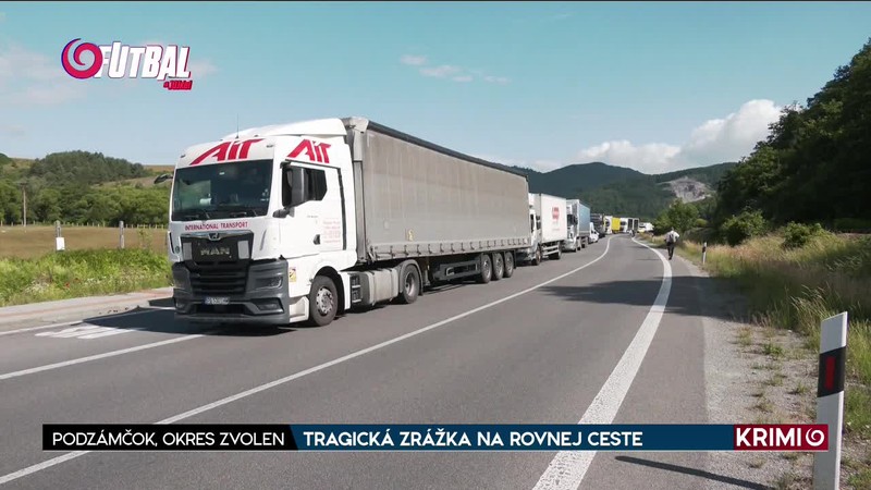 TRAGICKÁ ZRÁŽKA NA ROVNEJ CESTE