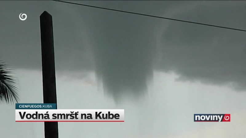 Vodná smršť na Kube