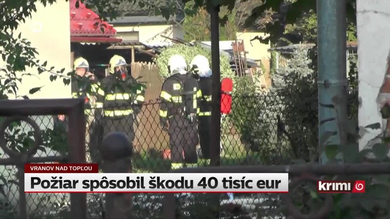Požiar spôsobil škodu 40 tisíc eur