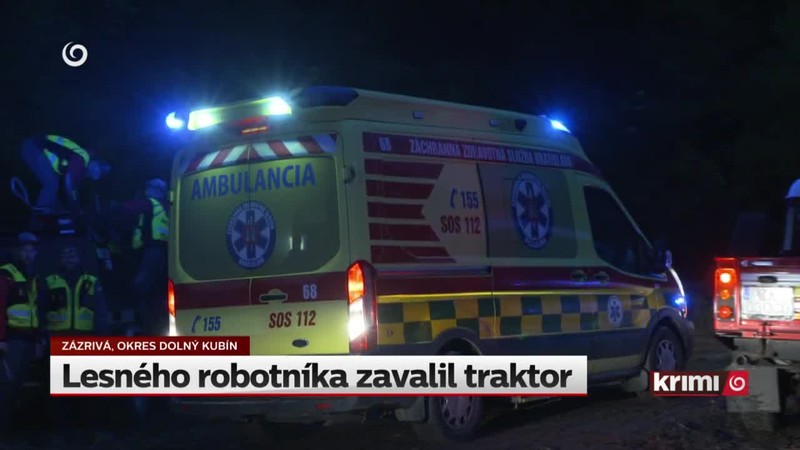 Lesného robotníka zavalil traktor