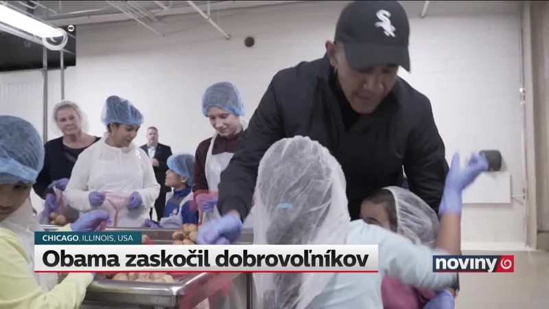 Obama zaskočil dobrovoľníkov