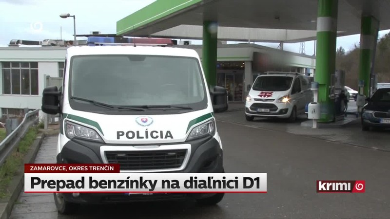 Prepad benzínky na diaľnici D1