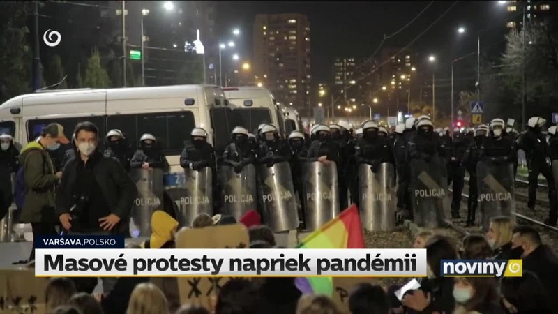 Masové protesty napriek pandémii