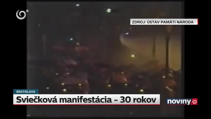 Sviečková manifestácia - 30 rokov