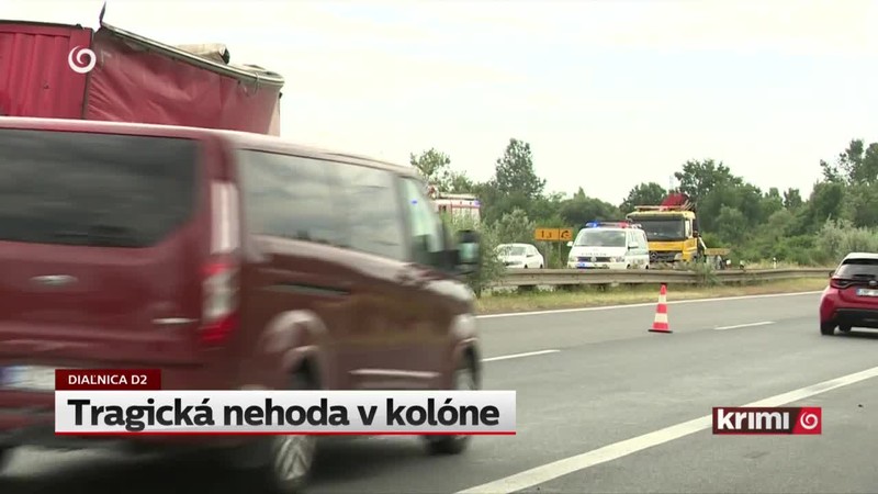 Tragická nehoda v kolóne