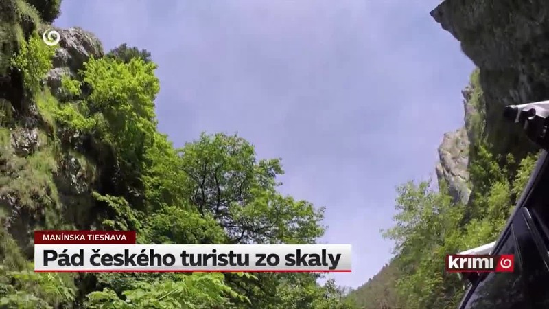 Pád českého turistu zo skaly