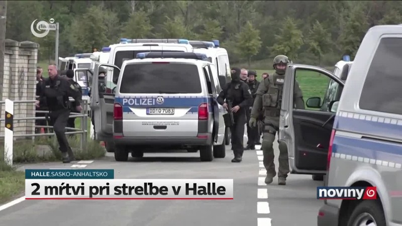 2 mŕtvi pri streľbe v Halle