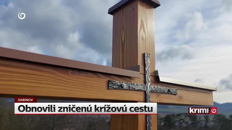 Obnovili zničenú krížovú cestu