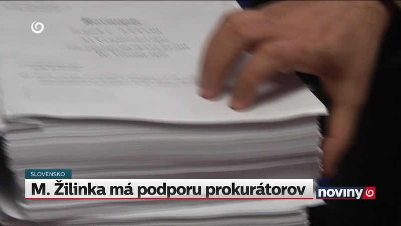 M. Žilinka má podporu prokurátorov