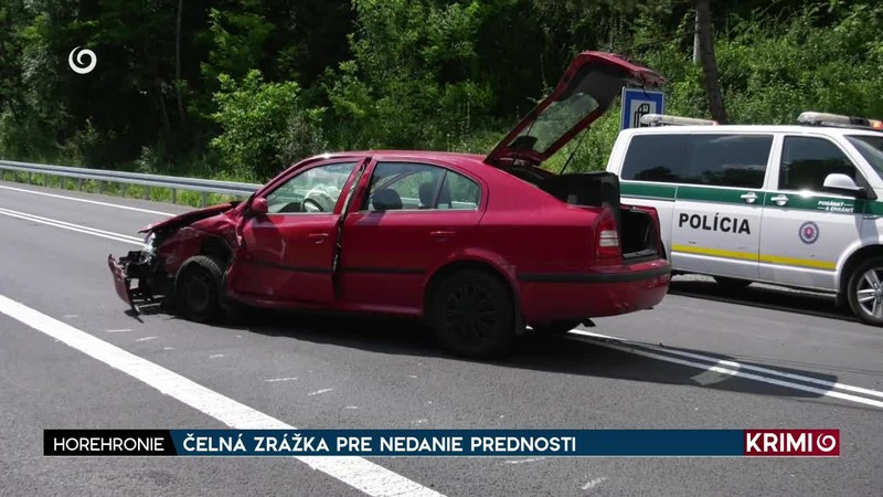 ČELNÁ ZRÁŽKA PRE NEDANIE PREDNOSTI