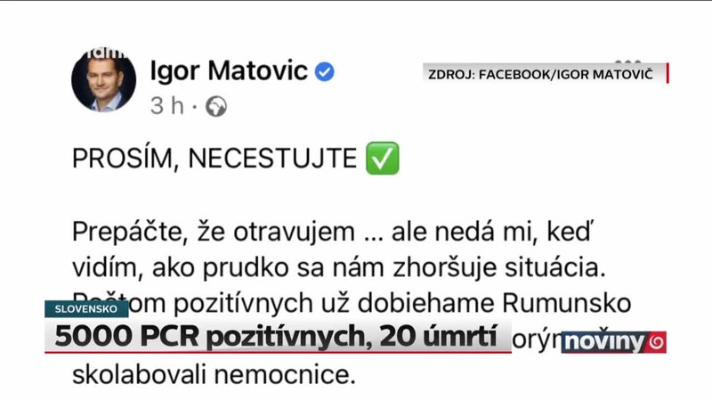 5000 PCR pozitívnych, 20 úmrtí