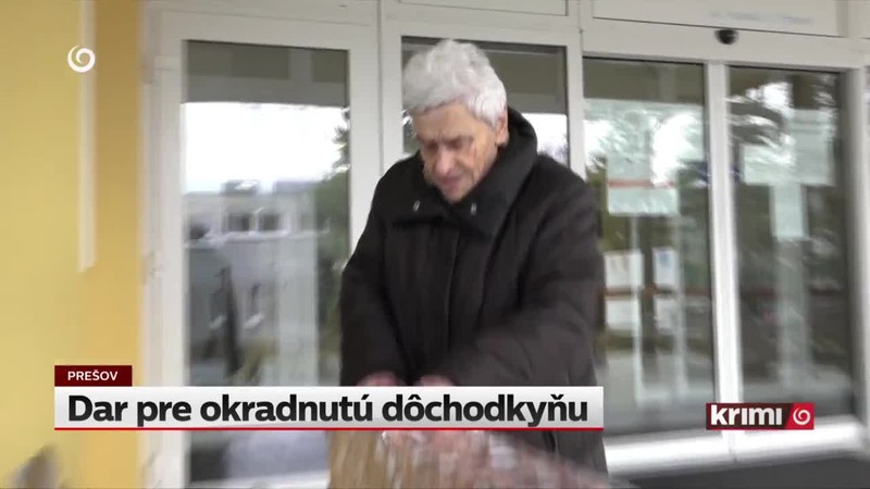 Dar pre okradnutú dôchodkyňu