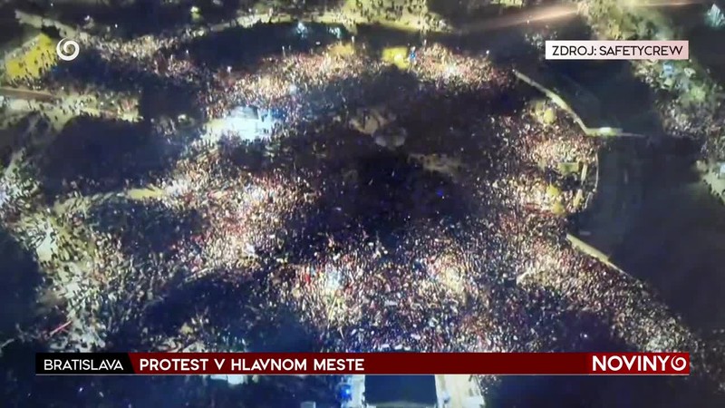 PROTEST V HLAVNOM MESTE