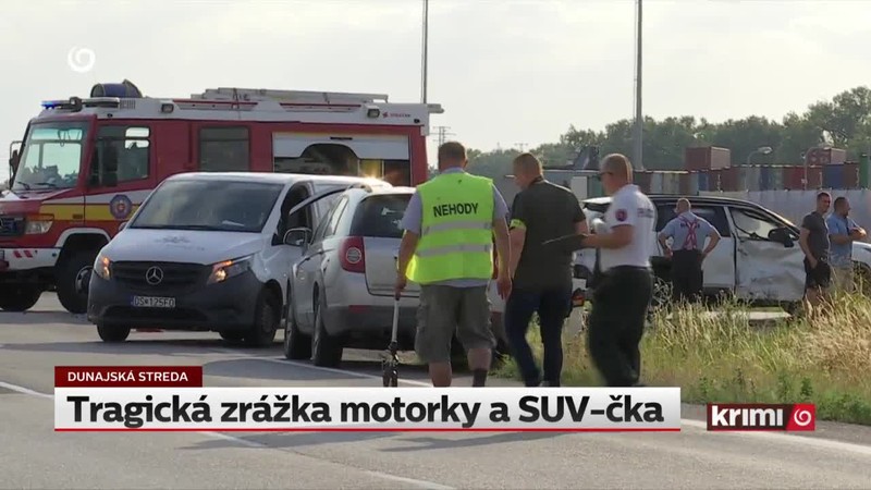 Tragická zrážka motorky a SUV-čka