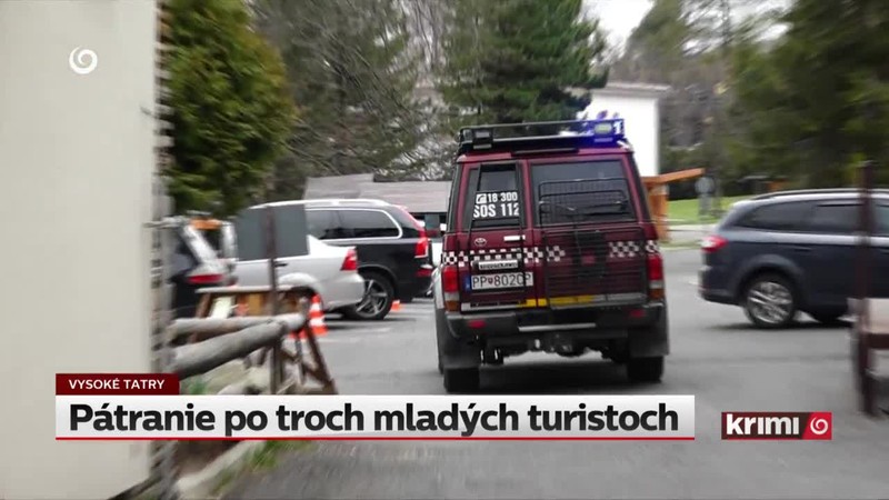 Pátranie po troch mladých turistoch