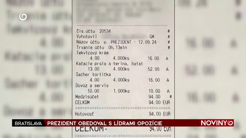 PREZIDENT OBEDOVAL S LÍDRAMI OPOZÍCIE