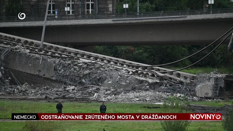ODSTRAŇOVANIE ZRÚTENÉHO MOSTA V DRÁŽĎANOCH