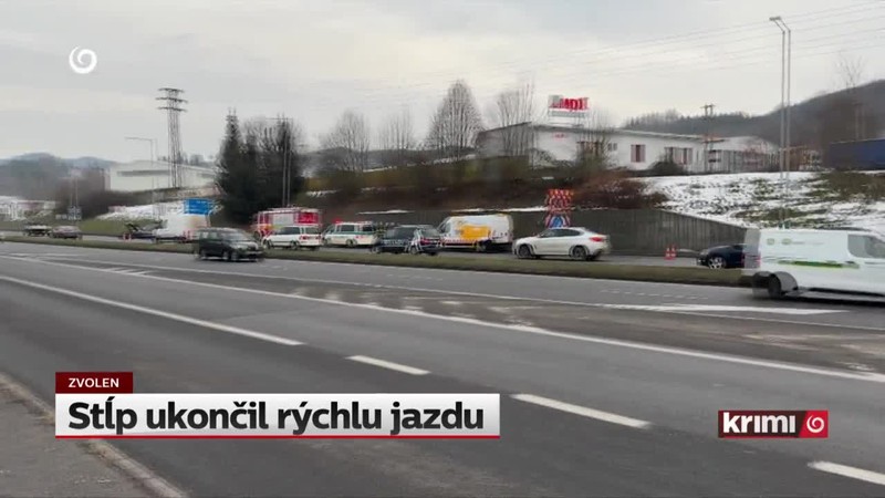 Stĺp ukončil rýchlu jazdu