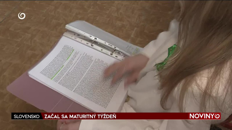 ZAČAL SA MATURITNÝ TÝŽDEŇ