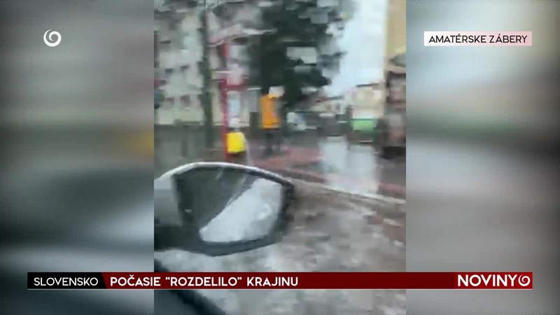 POČASIE "ROZDELILO" KRAJINU