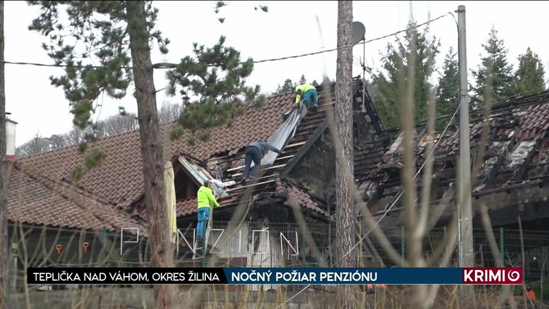 NOČNÝ POŽIAR PENZIÓNU