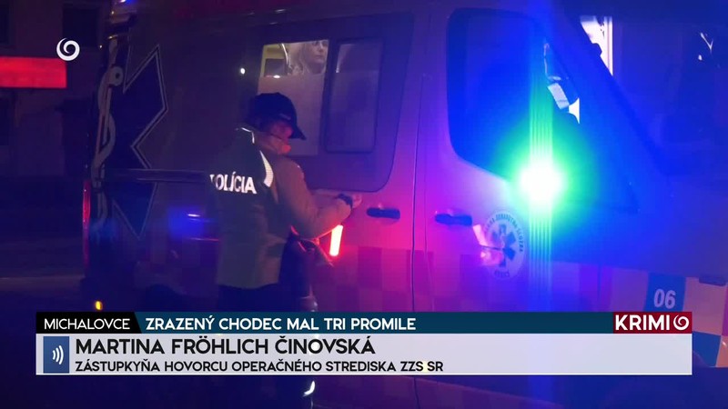 ZRAZENÝ CHODEC MAL TRI PROMILE