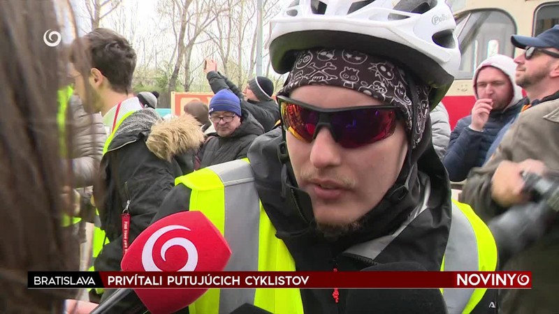 PRIVÍTALI PUTUJÚCICH CYKLISTOV