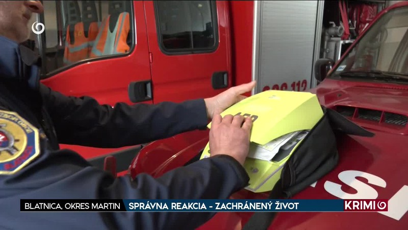 SPRÁVNA REAKCIA - ZACHRÁNENÝ ŽIVOT